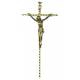 Croix Murale - 18 cm - Métal Doré