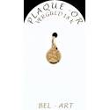 Médaille plaqué-or - Ange - 8 mm