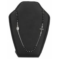 Collier-Chapelet Swarovsky Noir