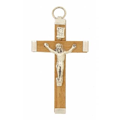 Croix - 45 mm - Bois Brun Naturel
