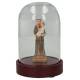 Glazen stolp van 8 cm met beeld van H. Antonius 
