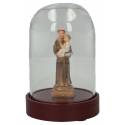 Globe en verre de 8 cm avec statue de Saint Antoine