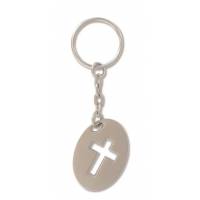 Porte-Clefs avec croix ajourée