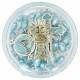 Chapelet - Bleu irisé - Bte Communion