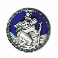 Automagneet - H Kristoffel - 26 mm - Email blauw 