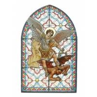 Cadre Vitrail - 8.5 X 13.5 cm - St Michel