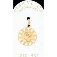 Medaille plaqué-goud - O.L.V. biddend 20 mm 