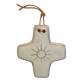 Croix Céramique 8.5 X 7.5 cm Blanc