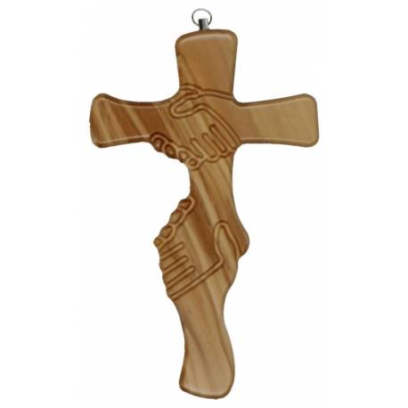 Kruisbeeld 18 cm Olijvenhout 