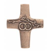 Croix Murale Bronze 11 Cm Mariage