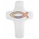 Croix Ceramique 11 X 8.5 Cm Blanc