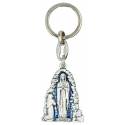 Porte-Clefs Grotte N.D. de Lourdes Email bleu