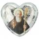 Mini-rozenkrans H.Benedictus hematiet + karabijnsluiting + doosje hart 