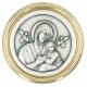 Médaille aimantée Perpétuel Secours 30 mm avec bords dorés