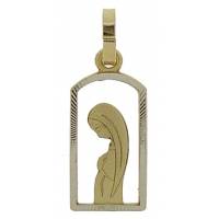Medaille O.L.V. - 9 X 16 mm - Metaal Verguld 