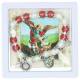 Armband op elastiek+H Michael + Doosje - div kleur. 