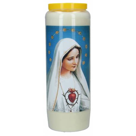 Neuvaine / blanc / Coeur Immac. de Marie + Texte NL