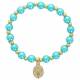 Bracelet sur élastique coul. assorties