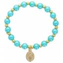 Bracelet sur élastique coul. assorties