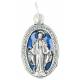 Médaille 17 mm Ov - Miraculeuse - Mét. Agté Email bleu