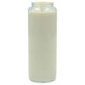 Neuvaine en verre / blanc / sans effigie