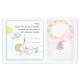Set bracelet rose sur élast + cadre baptême + Boîte