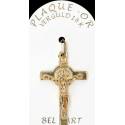 Croix Plaqué-Or St Benoît - 35 X 22 mm