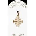 Croix Plaqué-Or Jérusalem - 16 X 16 mm