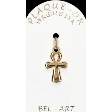 Kruisje plaqué-goud - 16 X 11 mm 