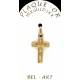 Kruisje plaqué-goud - 20 X 12 mm 