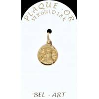 Médaille plaqué-or - Ste Rita - 12 mm