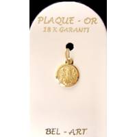Médaille plaqué-or - Ste Rita - 10 mm