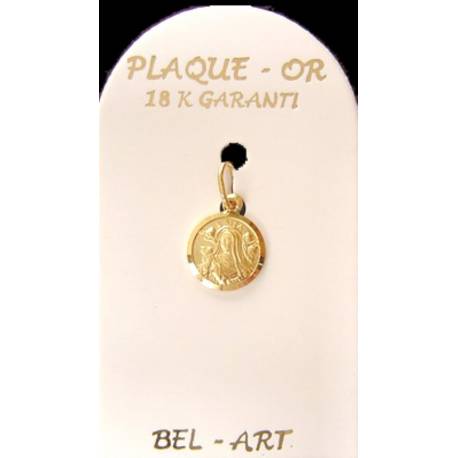 Médaille plaqué-or - Ste Rita - 10 mm