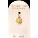 Médaille plaqué-or - Ste Rita - 10 mm