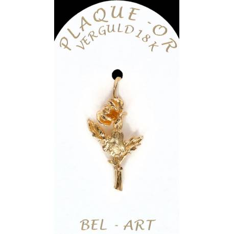 Medaille plaqué-or - Ste Rita / Tige