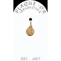 Médaille plaqué-or - Ste Rita - 8 mm