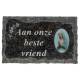 Plaque Cimetiere Aan Onze Beste Vriend 9X14