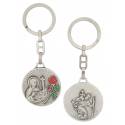 Porte-Clefs 35 mm Ste Rita Rose Rouge
