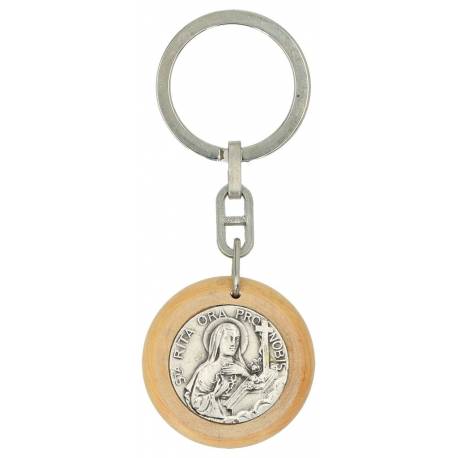 Sleutelhanger H Rita 33 mm Olijvenhout 