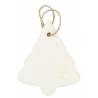 Sapin à suspendre en porcelaine blanche 8 cm