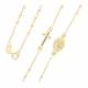 Collier chapelet argent rhodié