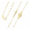 Collier chapelet argent rhodié