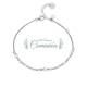 Gerhodineerd zilveren armband met parels 