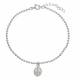 Bracelet en argent avec médaille miraculeuse