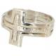Bague croix en argent