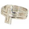 Ring met kruis in zilver 