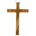 Kruisje op koord - 97 X 67 mm - Olijvenhout 