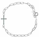 Zilver armband met kruis 