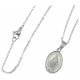 Parure Acier - Médaille Miraculeuse + ChaÎne 45 cm
