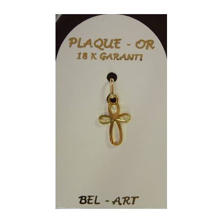 Kruisje Pl-Or - 13 X 10 mm 